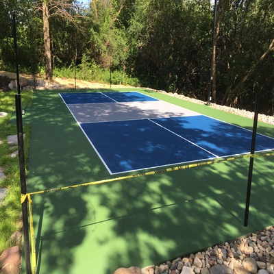 Private pickleball court