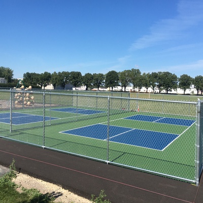 Set of two pickleball courts