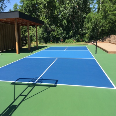 Private pickleball court